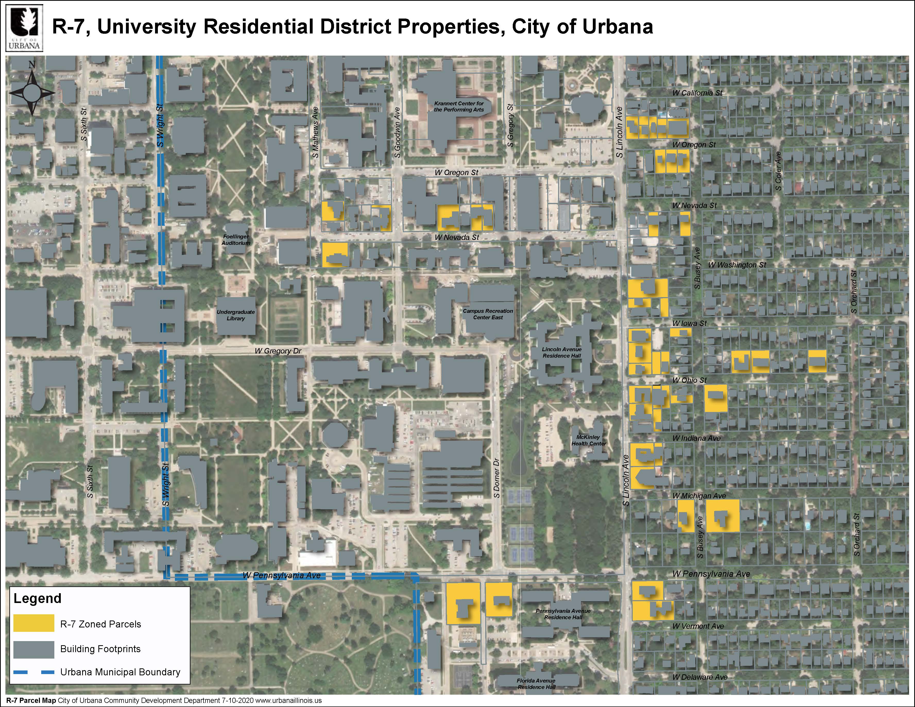 R-7 Properties in Urbana