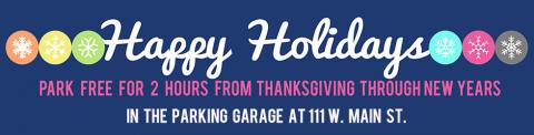 Holiday Parking Banner Graphic